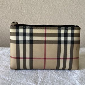 Authentic Burberry London Nova Check Makeup Bag